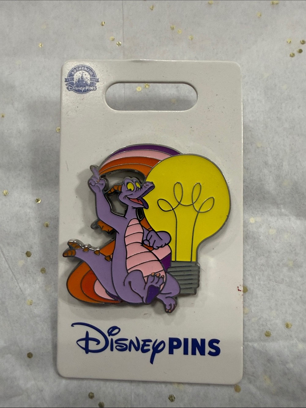 Disney Figment Enamel Pin — Yellow, Purple & Orange